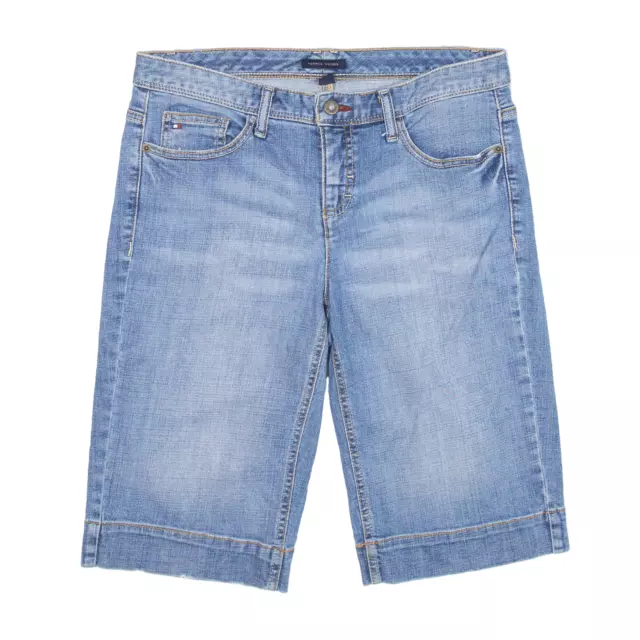 TOMMY HILFIGER Denim Shorts Blue Regular Womens S W30