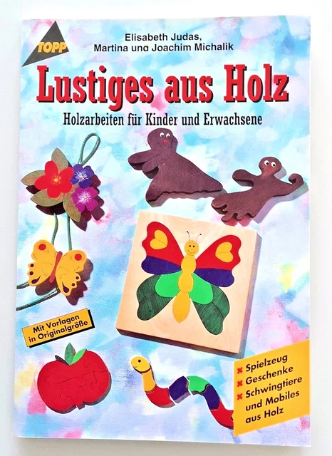 Bastelheft Bastelbuch "Lustiges aus Holz" - für Kinder - ! TOP ! neuwertig