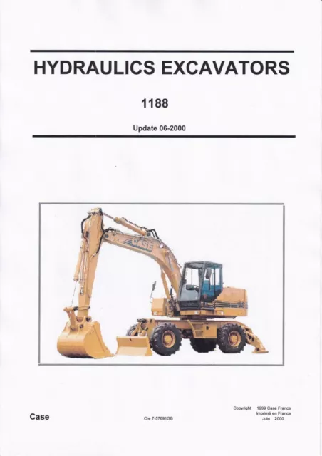 Case 1188 - Service Manual - Reparaturhandbuch  auf Papier