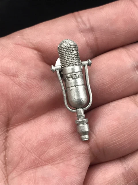 FPD Broadcast Radio Microphone Tie Pin Tack RCA Type YPC MI-4045 1 3/8" Long USA