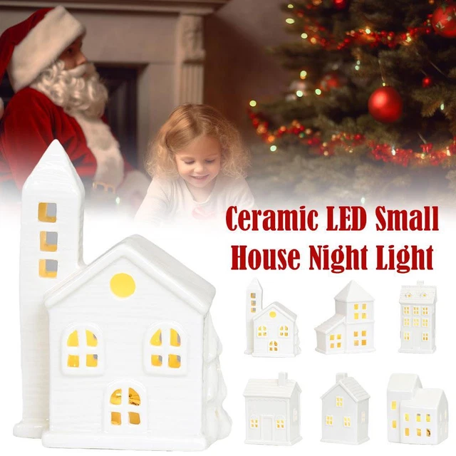 ROUND CHRISTMAS LED HOUSE SET CHMPGNE main image 0