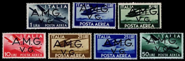 1946-47 Italy - Veneza Giula #1Lnc1 - 1Lnc7 - Ogh - F/Vf+ - Cv $51.30 (Esp#1480)
