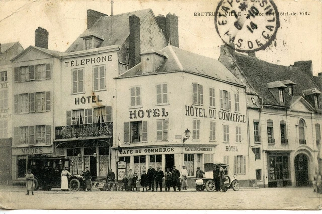 Carte Postale / Breteuil Ville Place De L'hotel De Ville