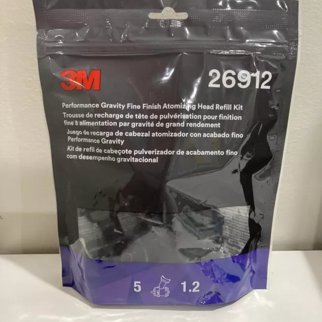 3M Performance Gravity Fine Finish Heads (RP Not HVLP)Refill Kit, 1.2, 26912