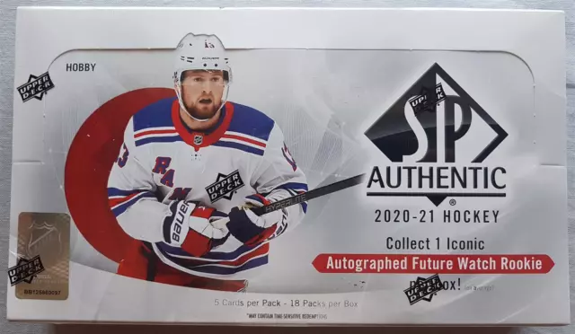 Upper Deck NHL Sp Authentic Hockey Hobby Box 2020-21