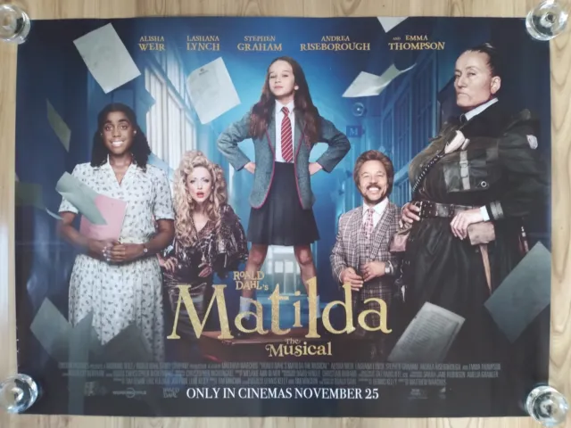 ROALD DAHL'S MATILDA the Musical original movie 2022 poster UK quad EUR ...