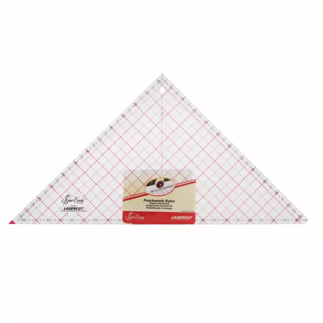 "Plantilla de regla de acolchado de patchwork fácil de coser triángulo de 90 grados: 12,5"