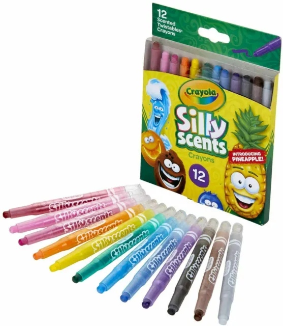 Crayola Silly Scents Twistables Crayons, Sweet Scented Multicolor 12 Count Gift!