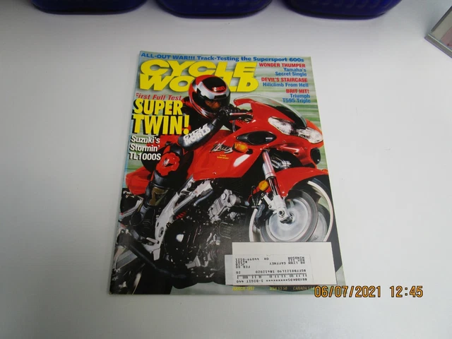 CYCLE WORLD Magazine MAR 1997 - SUZUKI TL1000S - DEVIL'S STAIRCASE HILLCLIMB
