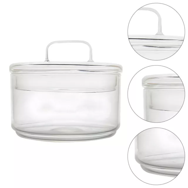 Glass Bowl with Lid for Soup, Salad, Noodles, Fruits - Microwave Safe-UO 3
