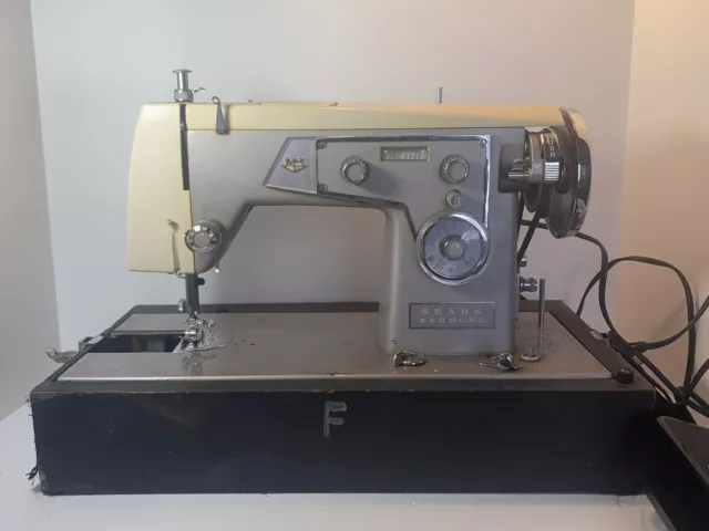 Vintage Kenmore Model E-6354 Sewing Machine Cast Iron w/ Case