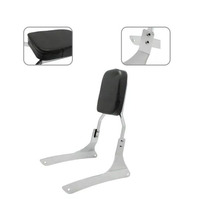 Backrest Sissy Bar Durable Rear Motor Chrome Fits for Suzuki Boulevard C90 05-09