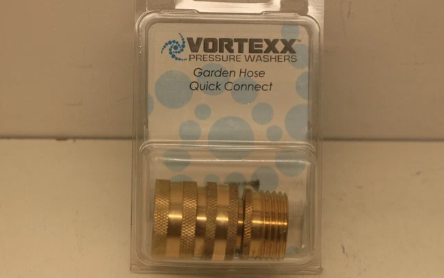 Vortexx Pressure Washer Solid Brass Garden Hose Quick Connect Disconnect SD47010