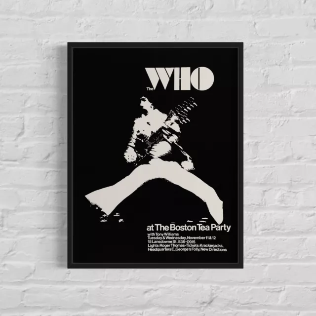 THE WHO 'Boston Tea Party' 1969 Concert Poster AOR-3.172, 16⅞"x22"