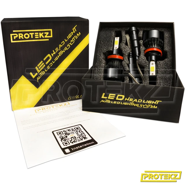 LED Fog Light Protekz Kit 881 6000K 600W 120000LM for Dodge Dakota 1997-2004 Bul