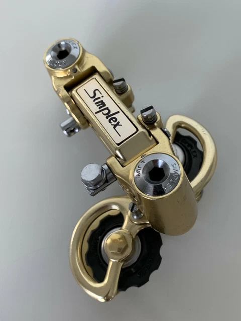 Plaque extérieure Simplex Super L.J 5000 Gold Derailleur Arrière Outer Plaque extérieure Simplex Super L.J 5000 Gold Derailleur Arrière Outer
