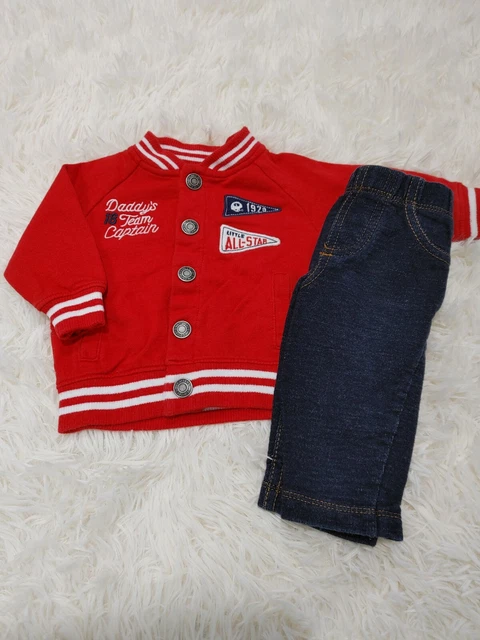 Baby Boy Carters jacket & pants outfit 2 piece Size 3 Months