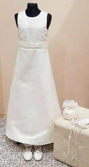 Vestito da Comunione Bolero Abito Dalla Ragazza di Fiore Cerimonia
