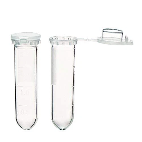 ULAB Scientific Autoclavable Microcentrifuge Tubes 2ml with Hinged Lid Falcon...