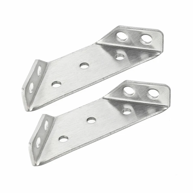 Shelf Angle Bracket Joint Support Corner Brace, 50mmx50mm, Silver Tone, 6Pcs