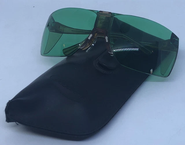 Vintage AMERICAN OPTICAL AO-S2 Z87 Military Issue SAFETY GLASSES & OEM Soft Case