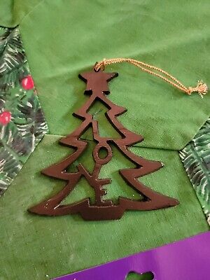 Vintage Cast Iron Xmas Tree Ornament Star Shape 4.5" Vtg Primitive Antique Style