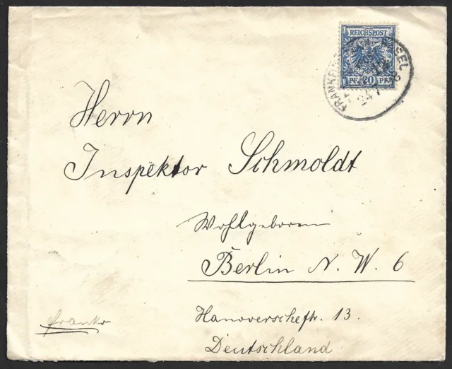 DNG Vorläuferbrief aus Herbertshöhe, entwertet in Deutschland Transit ° Sydney