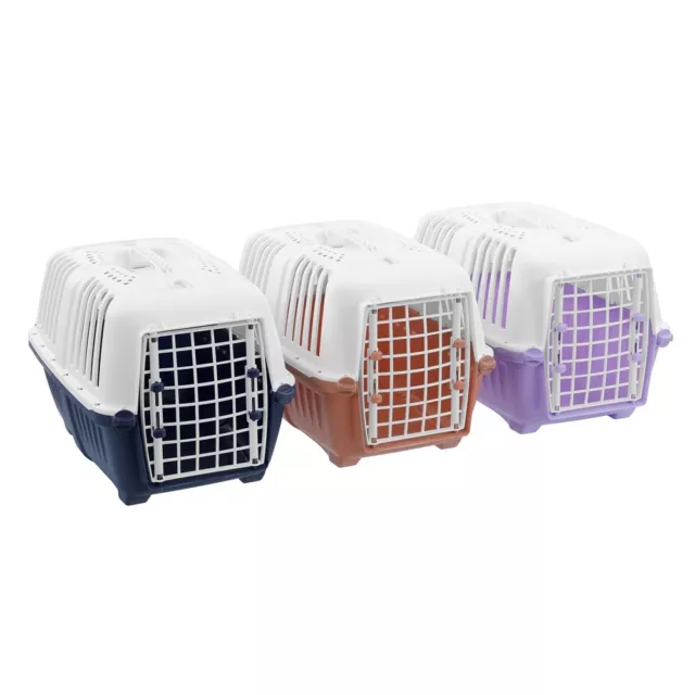 P&C Plastic Pet Carrier Dog Cat Portable Kennel Travel Crate Cage SML