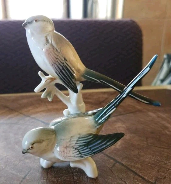 Petite Figurine Oiseau En Porcelaine - 4,5 Cm - Collection - Excellent état