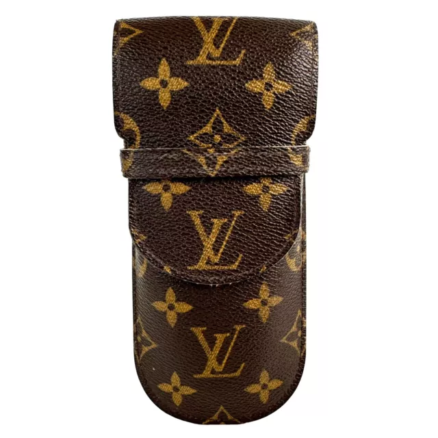 Louis Vuitton Ettuille Lunette Lava eyeglass case Monogram PVC  authentic 044