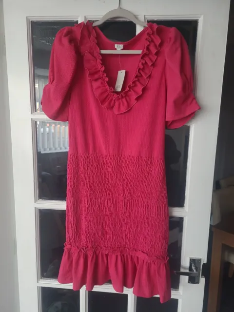 BNWT River Island Summer dress size 14, pink