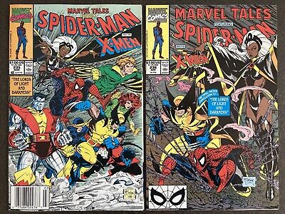 Marvel Tales #235 & #236 Set Todd Mcfarlane Spider-Man X-Men Newsstand Run 1990
