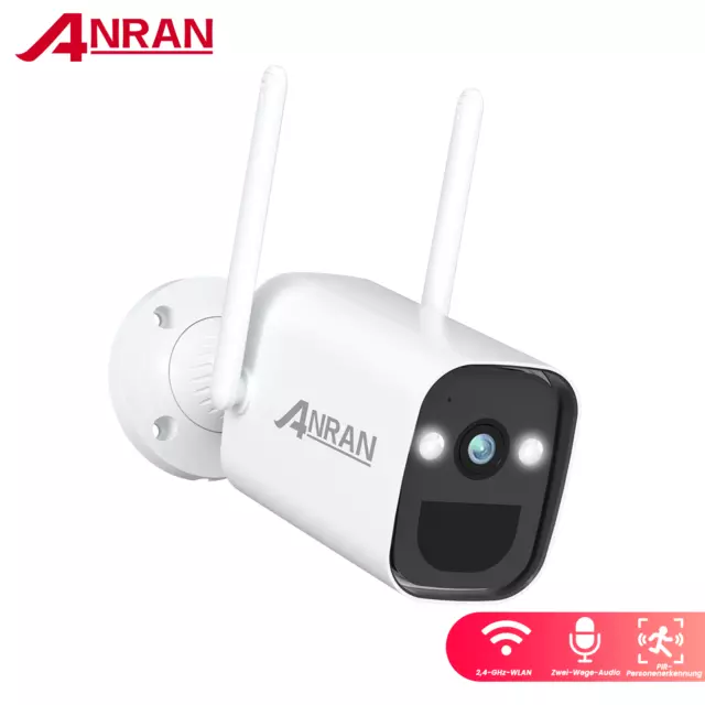 ANRAN WIFI Wireless 3MP Security Camera Outdoor Battery Powered IP Cam Home HD