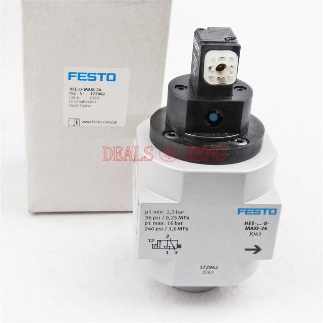 ONE FESTO HEE-D-MAXI-24 172962 valvola di avviamento di sicurezza sorgente aria nuova