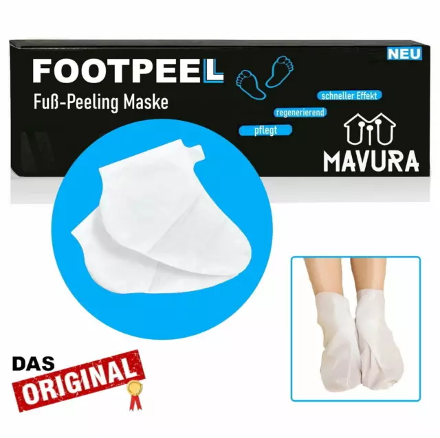 FOOTPEEL Fuß-Peeling Maske Foot Mask Weiche Hornhaut Entferner Socken Aloe [2x]