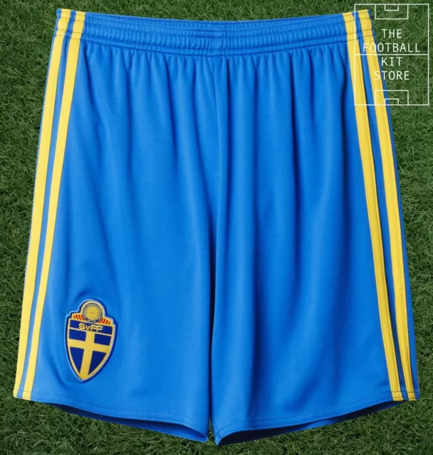 Sweden Home Shorts -  Official adidas Football Shorts - Boys