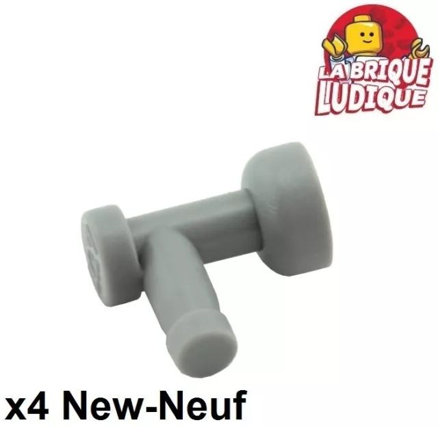 Lego 4x Tap robinet sans trou au bout/no hole in end gris/light b gray 4599b NEW