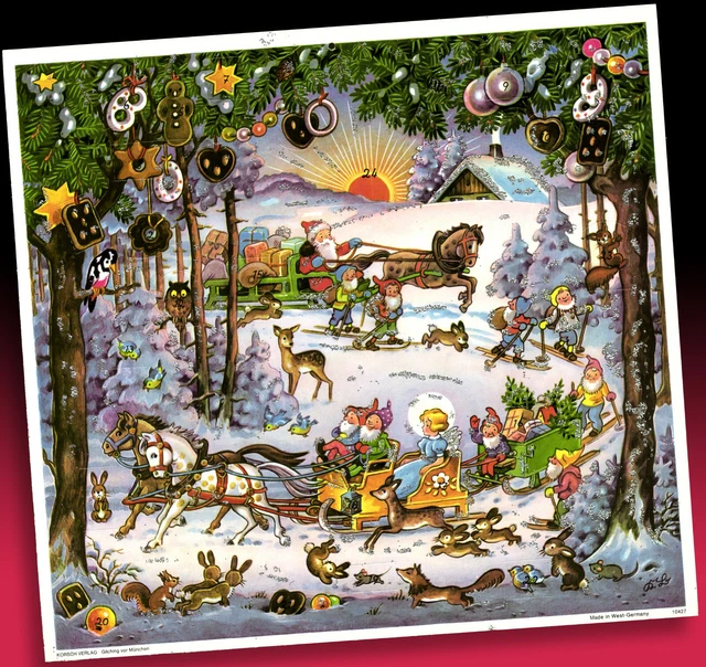 OLD ADVENT CALENDAR Kurt Brandes Corsch Pressure Sunset For Delivery