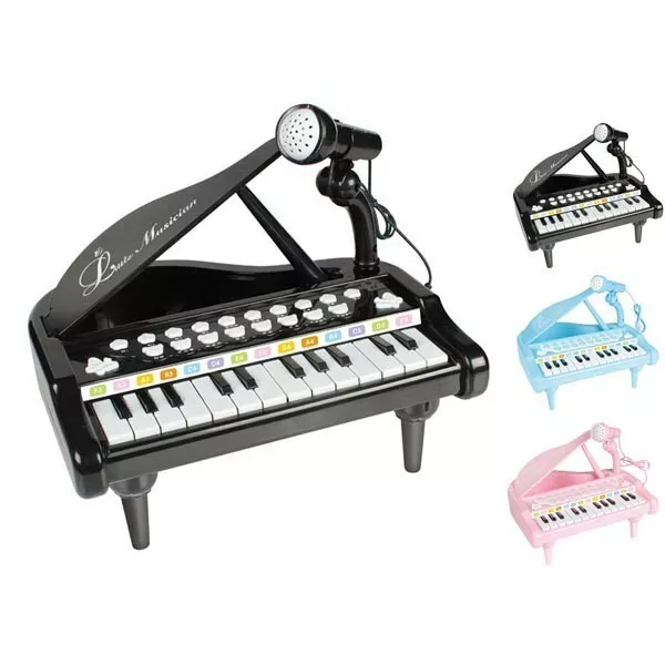 Kids Grand Piano Musical Instrument Electronic Keyboard Toy Microphone GIFT Set