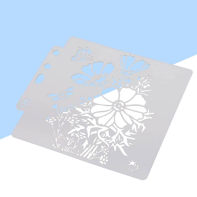 1 pc natural landscape painting stencil Diy Kunststoff Zeichnung Vorlage Fliegen