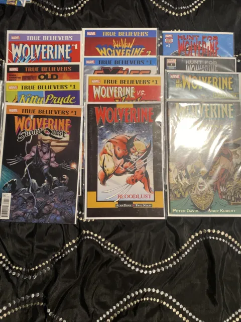 Wolverine  #1   True Believers / Hunt For Wolverine/Rahne Of Terra| 12 Comic Lot