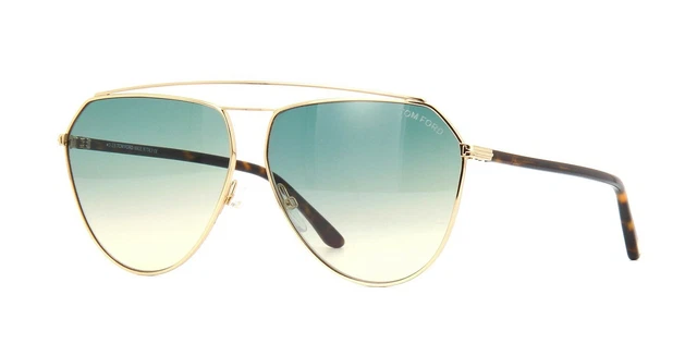 TOM FORD BINX FT 0681 Rose Gold Havana/Green Shaded (28P  display picture 1