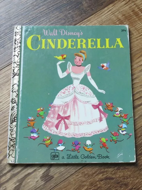 Walt Disney's Cinderella Little Golden Book - 1973 (24th printing) - Good