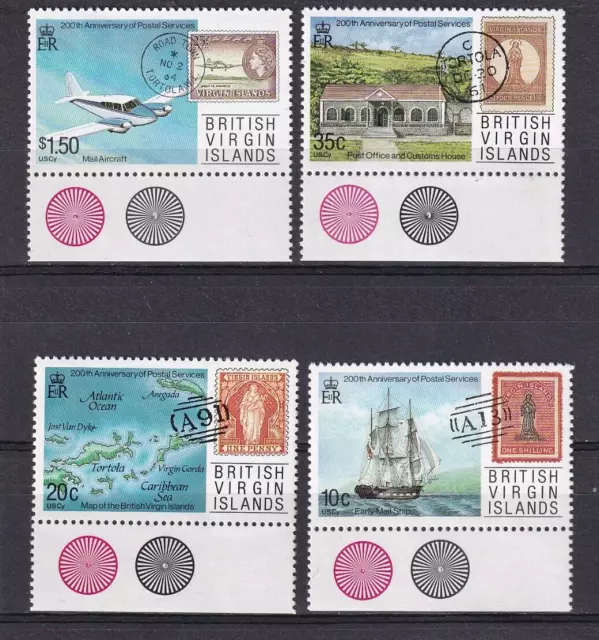 SA09a British Virgin Islands 1987 200th Anniv Postal Service mint stamps CV$20