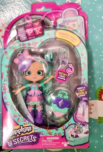 SHOPKINS LIL SECRETS PEPPA MINT doll packaging damaged 29.90