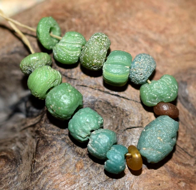 Rare Ancient Glass Excavated Dig Beads Afghanistan Trade Circa 1000 Years Old