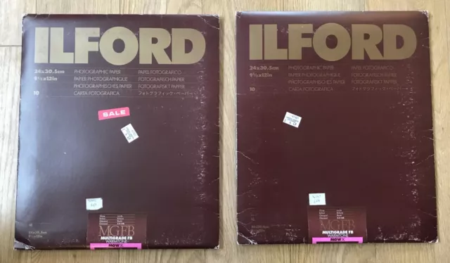 Ilford Multigrade FB Warmtone Glossy 20 sheets 9.5" x 12"