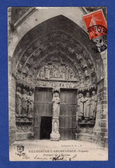 Fd * CPA / Postcard: Villeneuve-sur-Yonne - The Archbishop
