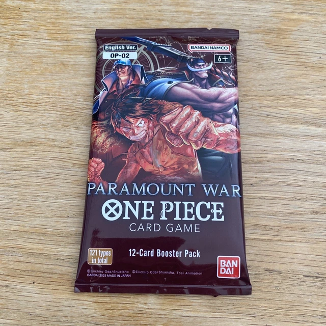 PARAMOUNT WAR BOOSTER Pack One Piece Card Game OP02 English New Sealed