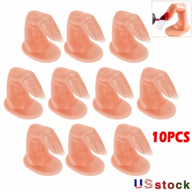 10X Practice Fake Finger Model For Hand Manicure Nail Art Acrylic Gel Training